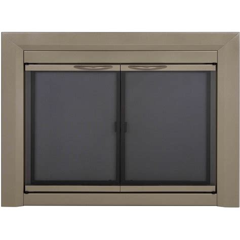 Pleasant Hearth Colby Sunlight Nickel Small Cabinet 